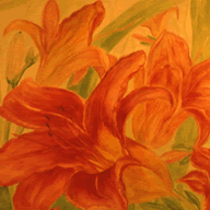 Lilies - Watercolor on Paper 